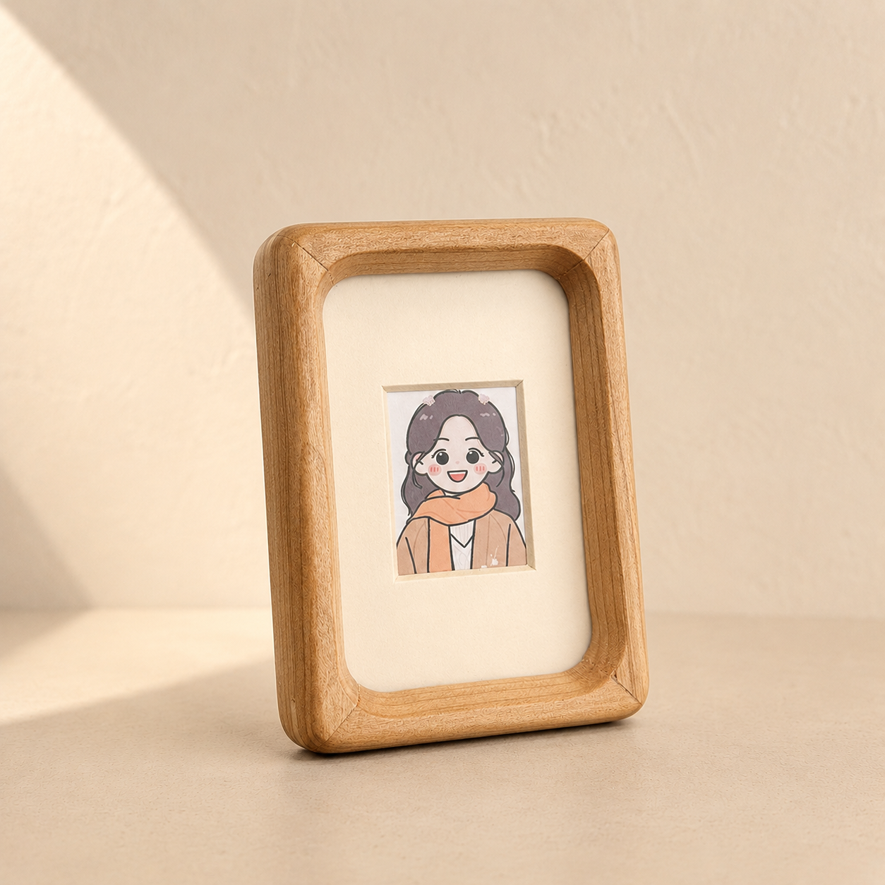 Upgraded Teak solid wood photo frame